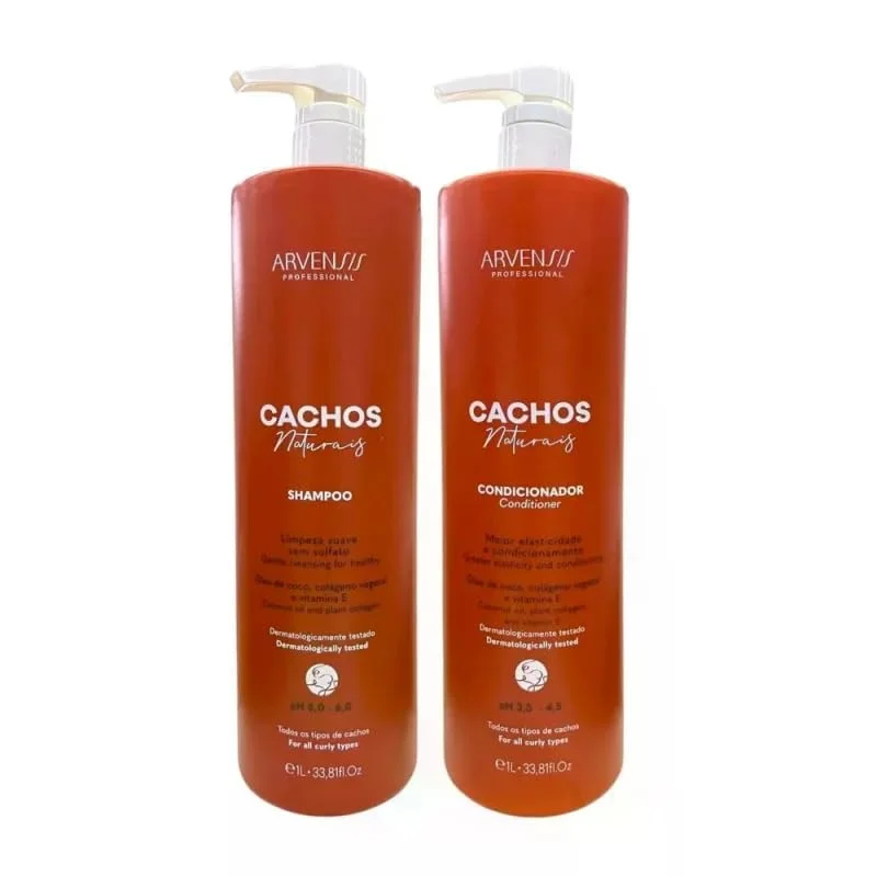Arvensis Kit Shampoo e Condicionador 1L - Maciez, Brilho e Desembaraço, Limpeza Suave e Perfume Duradouro