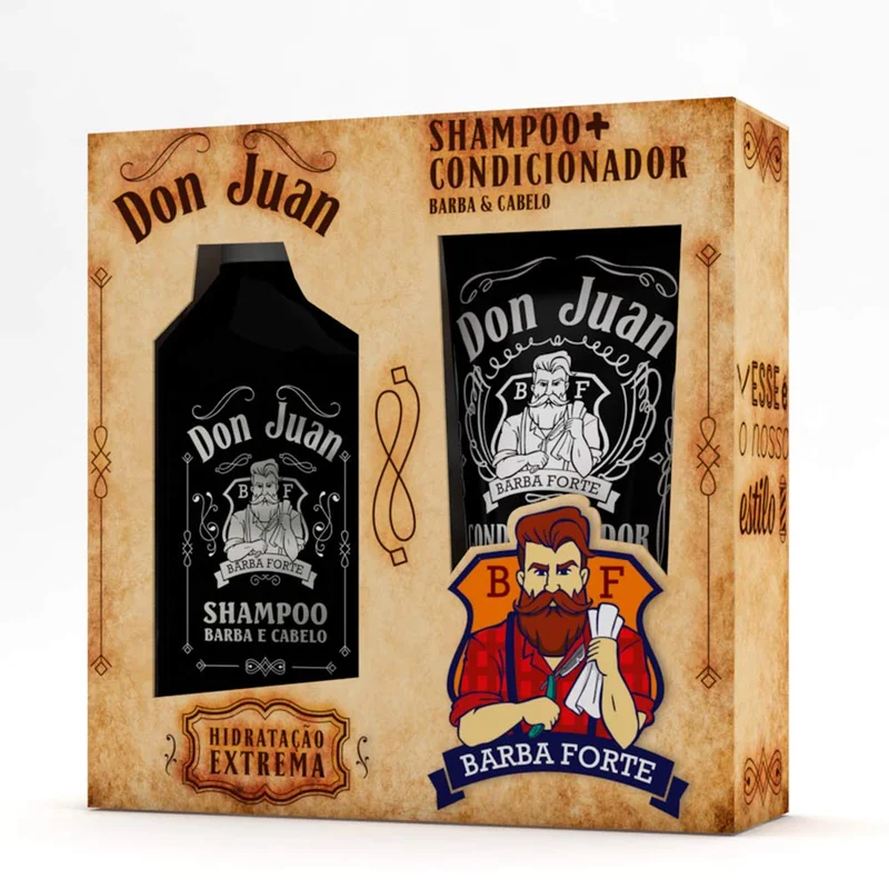 COMBO DON JUAN SHAMPOO 250ML+ CONDICIONADOR 170ML BARBA FORTE