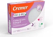 Fralda Pinte & Borde Branca PC com 5 Unidades, Cremer