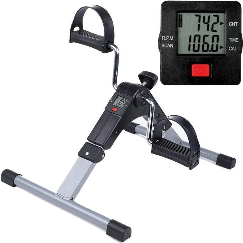 Mini Bike Ergometrica Cicloergometro Pedalinho Monitor Lcd