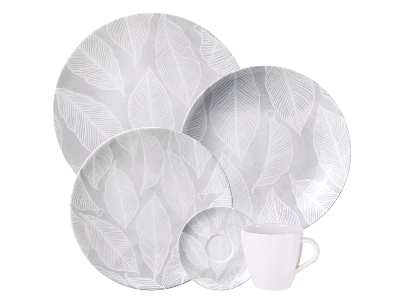 Aparelho de Jantar Tramontina Arbo em Porcelana Decorada 20 Peças