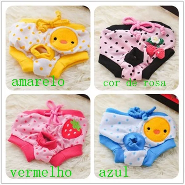 Calça Fisiológica Para Animais De Estimação/Fralda Cachorros/Gatos/Roupa Íntima Animal