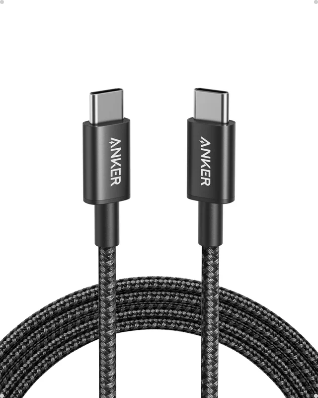Anker Cabo USB-C para USB-C (Tipo C) 60W Carregamento Turbo(0,9m, 2 Unidades), Nylon Trançado Reforçado, para iPhone 15/16/17 Samsung Xiaomi Motorola Notebook iPad/Macbook e Mais