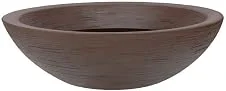 Vasart Terra Vaso de Flores Bowl, Rusty, 55x16cm