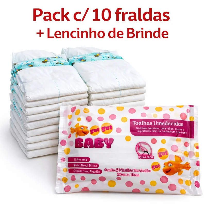 Fralda para Bebê Reborn - BONECA – Suave, Decorada e Realista
