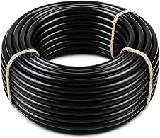 Mangueira Microtubo PVC Preto 4mm x 6mm para Irrigação 30 Metros