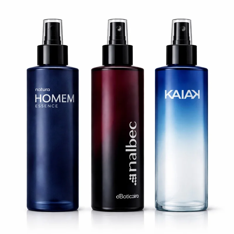 Body Splash Masculino Fragrâncias Marcantes Amadeiradas e Refrescantes