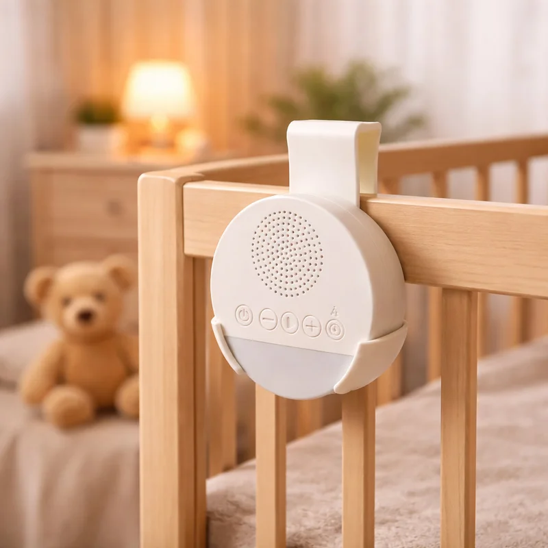 Suporte de Berço para Babá Eletrônica Ruído Branco Bebê Rosa Seguro Perfeito Universal