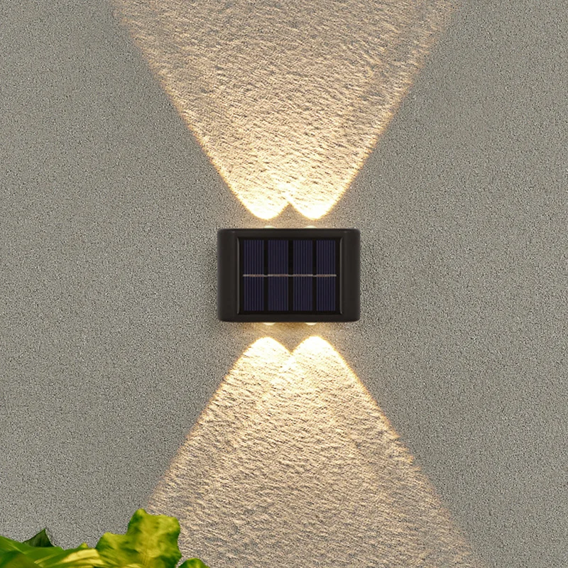 1/3/4 Pcs 4 lED À Prova D'água Para Jardim Muro e Varanda Luminária Solar De Parede Promoção