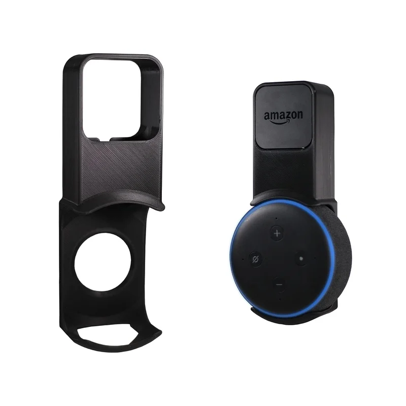 Suporte Stand De Tomada Alexa Amazon Echo Dot 3 – Esconde o Fio, Instalação sem Furos – Design Minimalista – NEOImpressão 3D