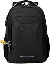 VMKLY - Mochila Bolsa Masculina Feminina Notebook Anti Furto Reforçada Semi Impermeável Escolar Faculdade Trabalho Viagem Resistente Executiva Cabo De Aço Saída Usb SAÍDA Fone DE OUVIDO - 2102 preto