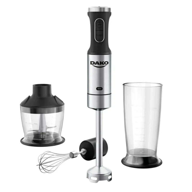 Mixer 3 em 1 Dako 800W Função Turbo Preto e Inox - 127V