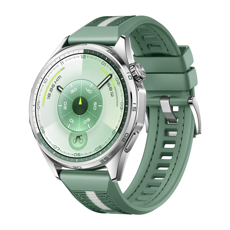 Smartwatch, HUAWEI WATCH GT 6 46mm, Potenciômetro de Ciclismo no Pulso, Bateria com Autonomia de Até 21 Dias, Bem-Estar Emocional Multidimensional, Compatível com iOS e Android, GPS Integrado, Verde