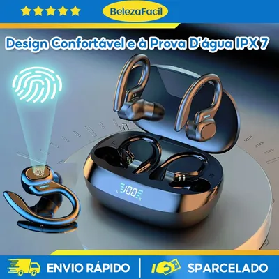 VOKRU fone de ouvido bluetooth sem fio fone sem fio bluetooth 5.3 headset gamer