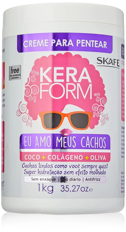 Skafe Creme Para Pentear Keraform Eu Amo Meus Cachos 1 Kg