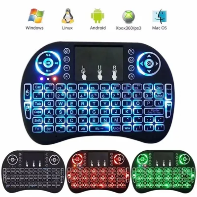 Mini Teclado Controle Sem Fio Para Smart Tv Pc