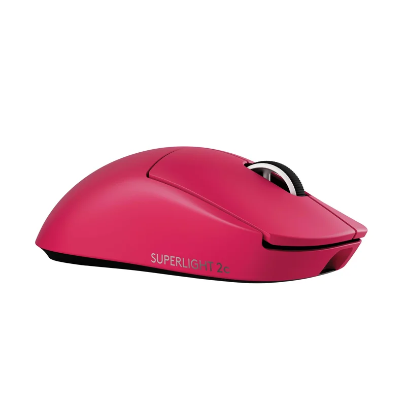 Mouse Gamer sem fio Logitech G PRO X SUPERLIGHT 2c, mouse compacto 51 g, 5 botões programáveis, carregamento USB-C, sensor de 44K DPI, taxa de atualização de até 8 kHz para PC/Mac - Rosa Magenta
