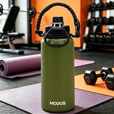 950ml Garrafa Térmica Aço Inoxidável Com Alça Paracord