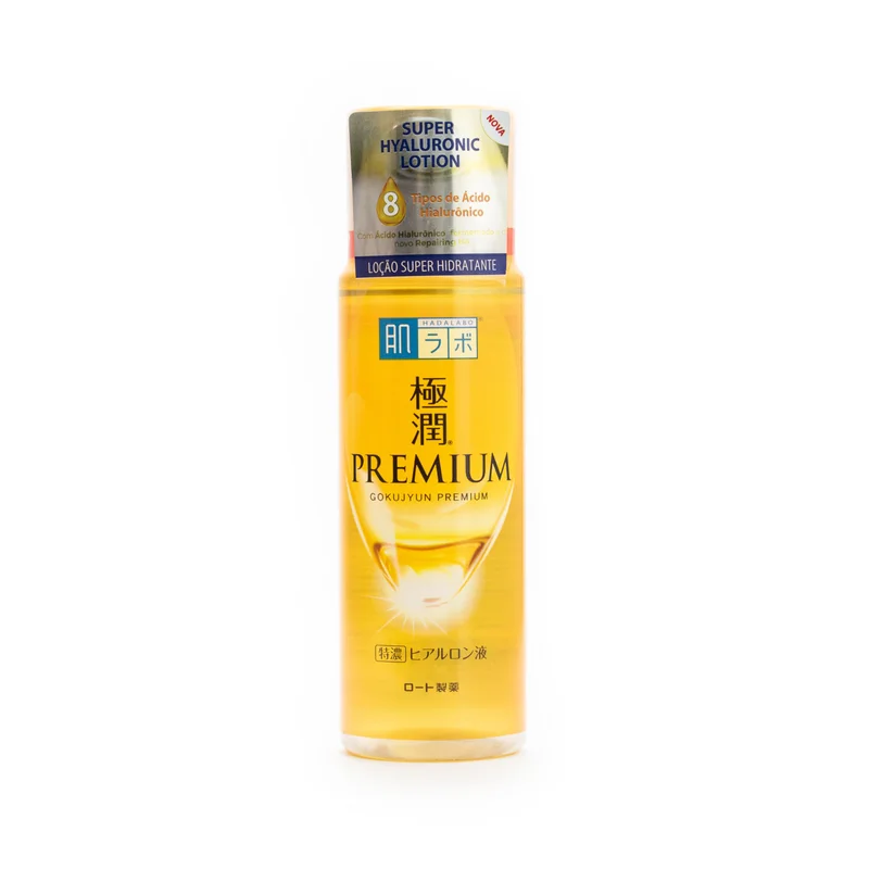 Hada Labo® Gokujyun Super Hyaluronic Lotion - Loção Hidratante facial com 8 tipos de Ácido Hialurônico e ingredientes de luxo - Hidratação e reparação profunda