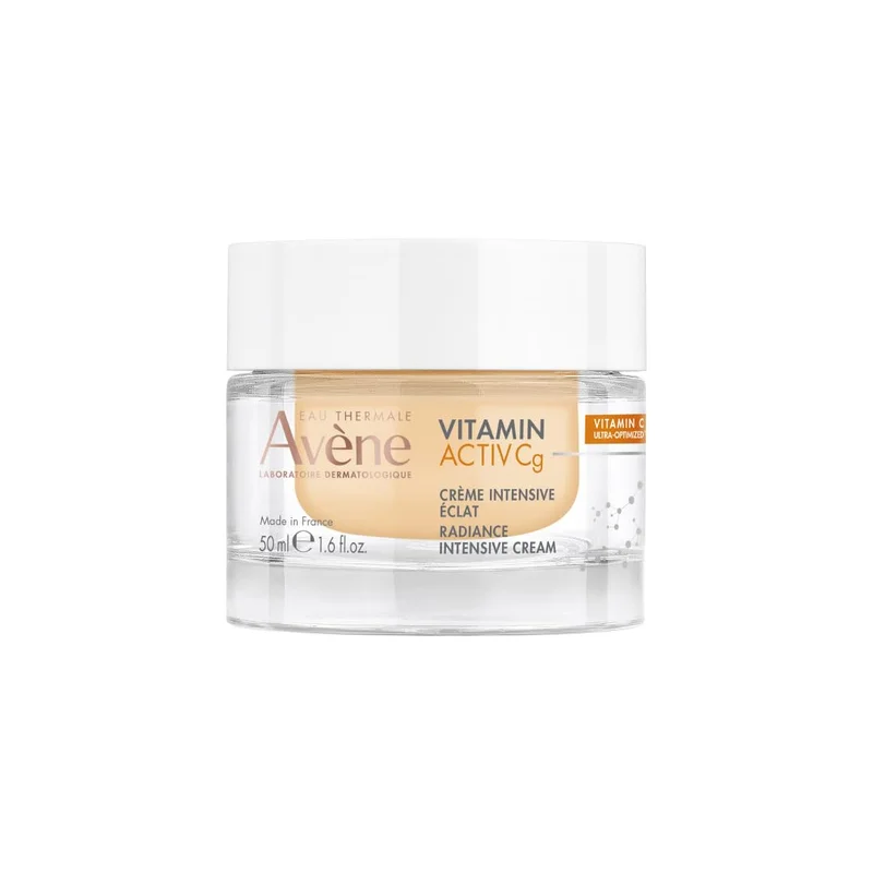 Creme Facial Avène Vitamin Activ Cg, Iluminador Intensivo com Vitamina C, Niacinamida e Ácido Hialurônico, para Pele Sensível, 50ml