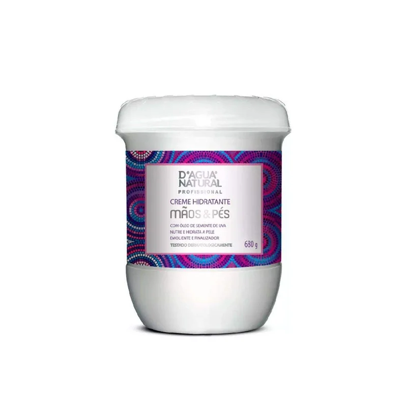 D'AGUA NATURAL Creme Hidratante Mãos E Pés D'Agua Natural 680 G