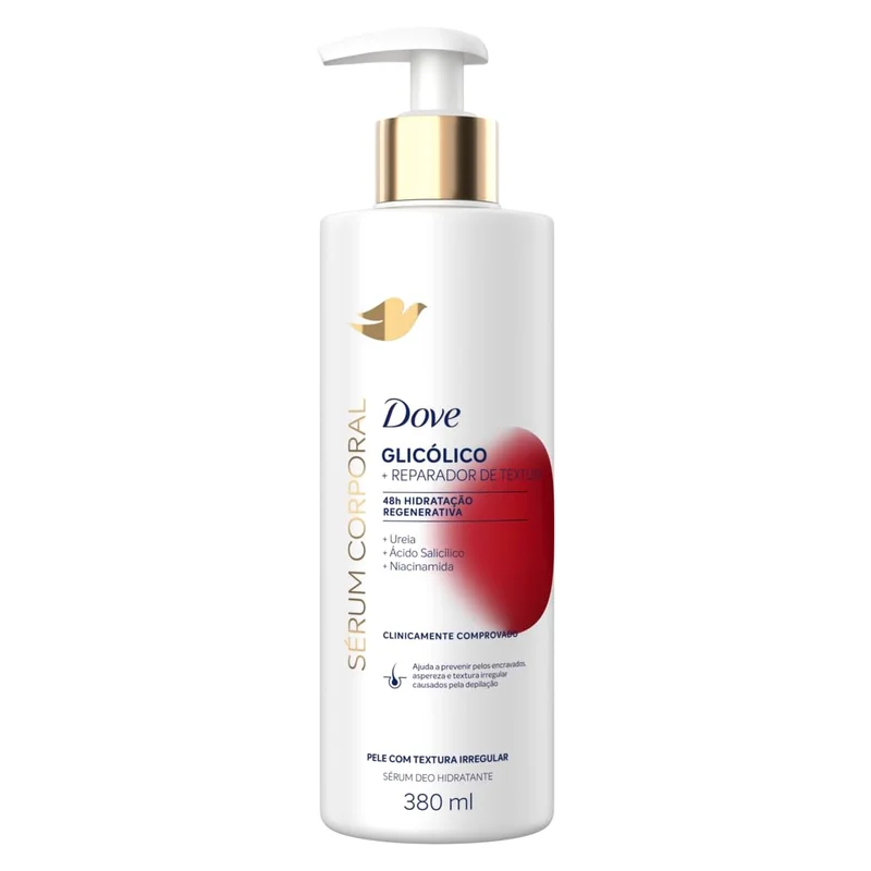 Dove Hidratante Sérum Corporal Glicólico + Reparador de Textura 380ml