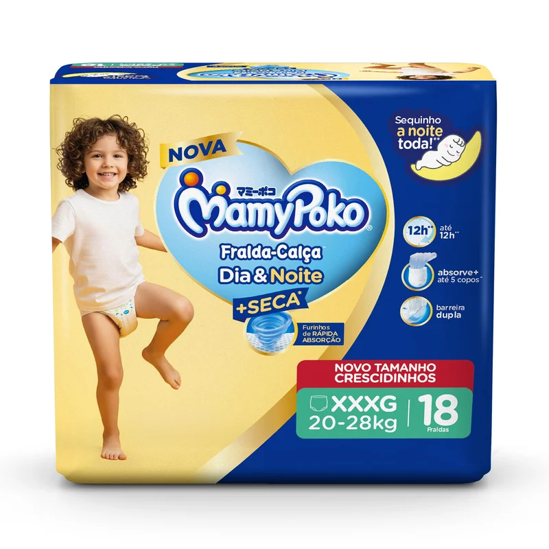 MAMYPOKO FRALDA CALCA DIA E NOITE JUMBO XXXG18