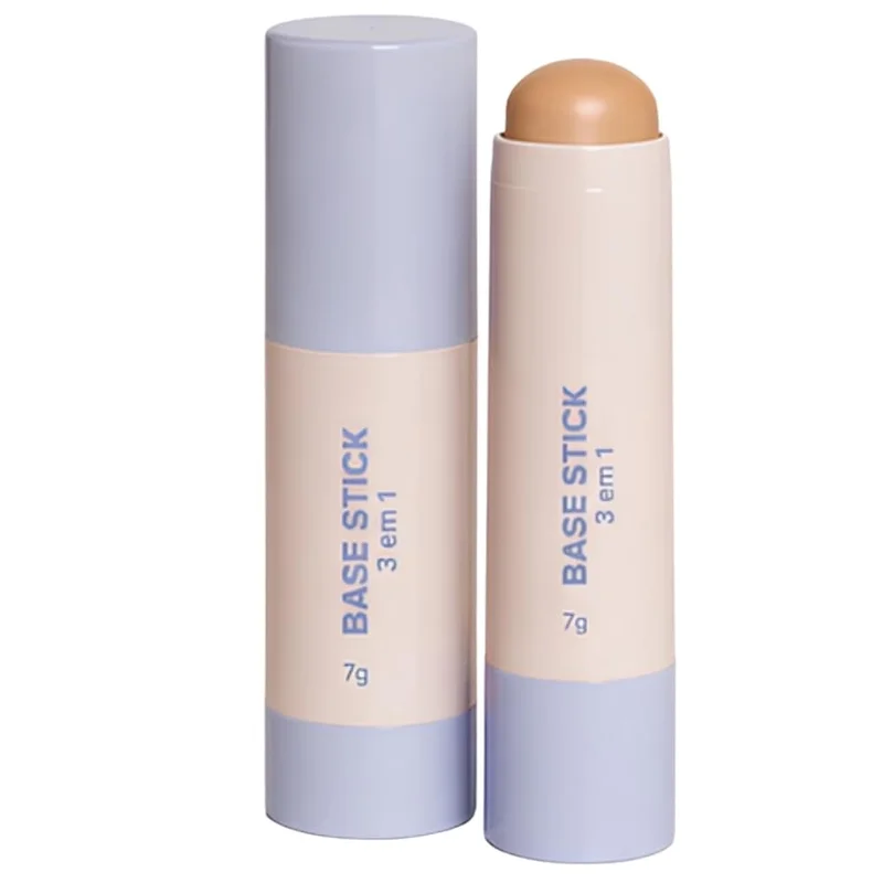 Base Stick 3 em 1, Base, Corretivo e Contorno, Acabamento Soft Matte, 7g, Resistente à Água, Longa Duração - Maquiagem (03, Padrão)