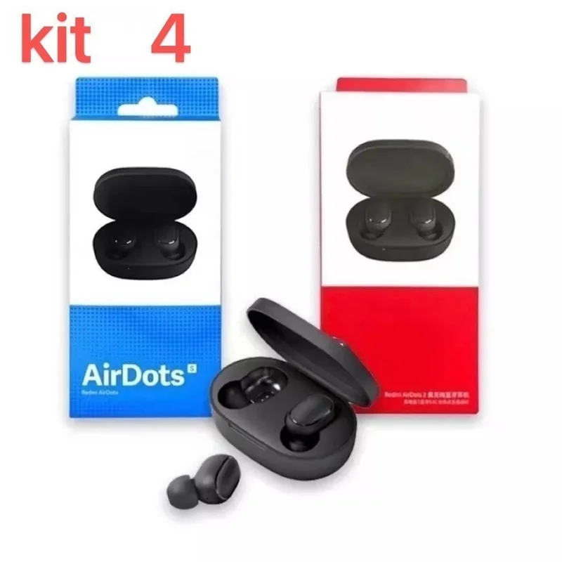 kit 4 A6S TWS Fone De Ouvido Sem Fio Bluetooth 5.0 Estéreo Macaron Mini Fones Para Smartphones JIMMY