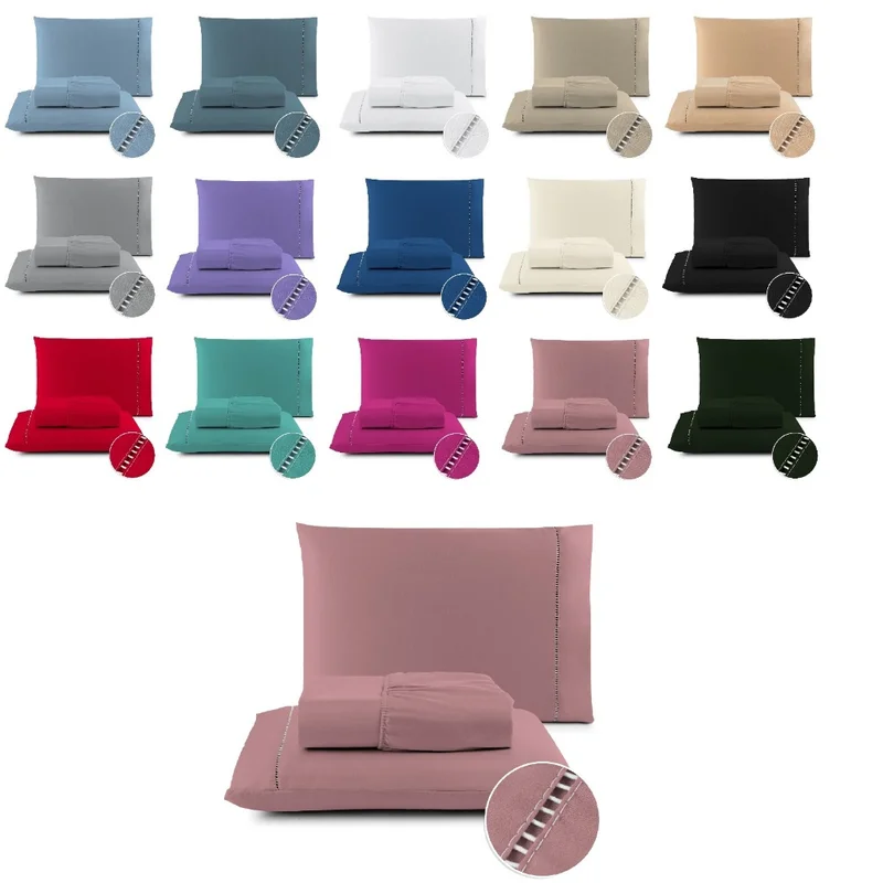 Kit Jogo De Cama Berço, Solteiro, Casal, Queen e King de 02 e 03 Pçs Cores Promoção