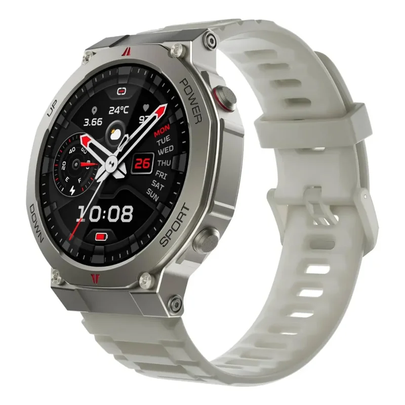 Relogio Smartwatch Inteligente Black Shark GS3 Ultra 1.43"AMOLED Full Touch Dual-Band GPS Positioning 5ATM Water Resistance 18 Days Battery Life 168+ Sports Modes (Prateado)
