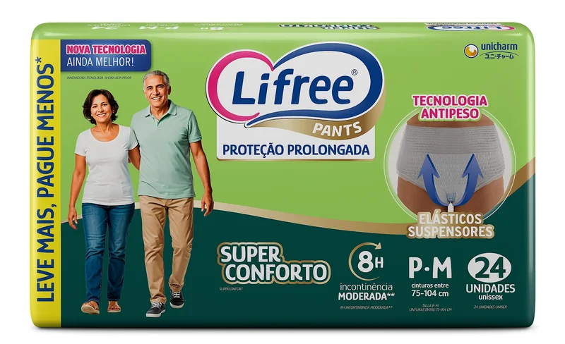 LIFREE FRALDA CALÇA SUPER CONFORTO HIPER P/M24