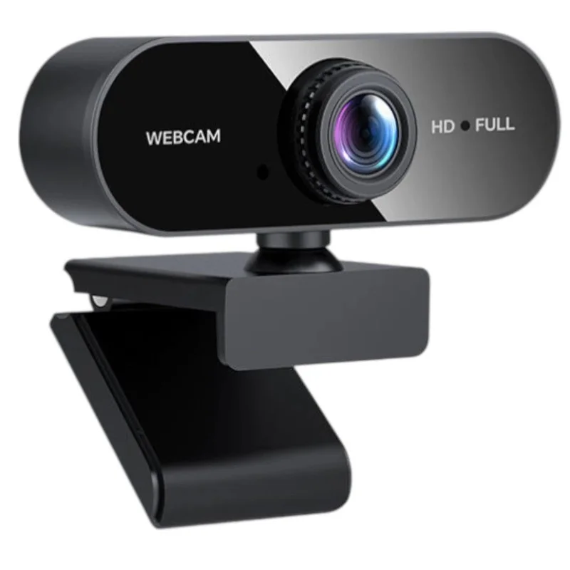 Webcam Computador Full HD câmera 1080x1920p Com Microfone 2MP USB Plug Play Home Office