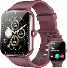 Blackview Relógio Inteligente Masculino e Feminino - Tela HD 1.85", Chamadas Bluetooth, 100+ Modos Esportivos, IP68 à Prova D'Água, 2 Pulseiras - Android/iOS, Claret