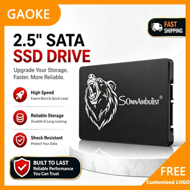Unidade de estado sólido integrada SATA III de alto desempenho de 2.5 "SSD 120 GB-480 GB