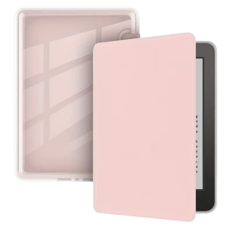 Capa Para Kindle 11ª Geração 2024 e 2022 (C2V2L3 e RS23CV) 6 Polegadas Acrílico Sistema de Hibernação - Fechamento Magnético (Rosa)