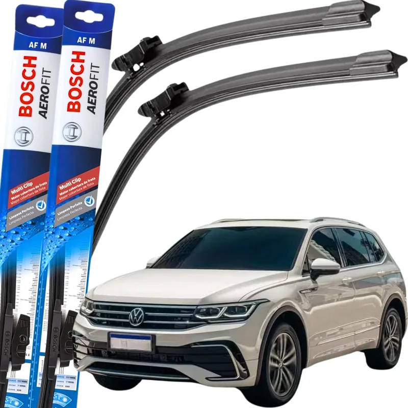 Palheta Limpador Parabrisa Bosch Multiclip Par de Palheta Limpadora Dianteiro Original TI-GUAN 2020 A 2025