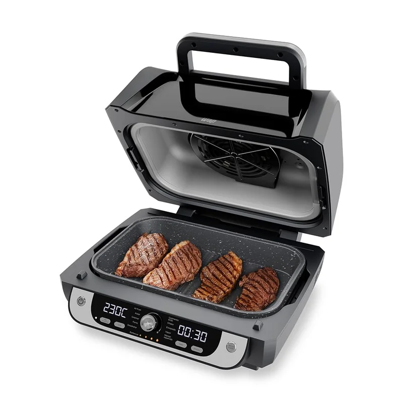 WAP Fritadeira Elétrica Air Fryer Barbecue Digital 12 em 1, 10 Litros, 4 Níveis de Temperatura, Antiaderente, 1800W 127V