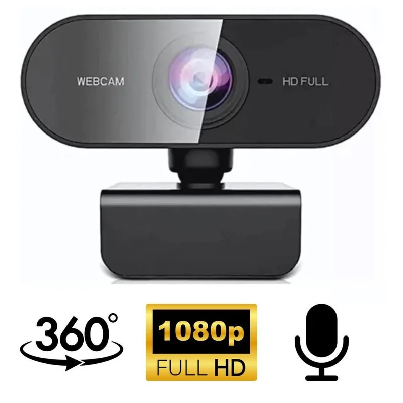 Webcam Câmera Full Hd 1080p Microfone Pc Notebook Home Office