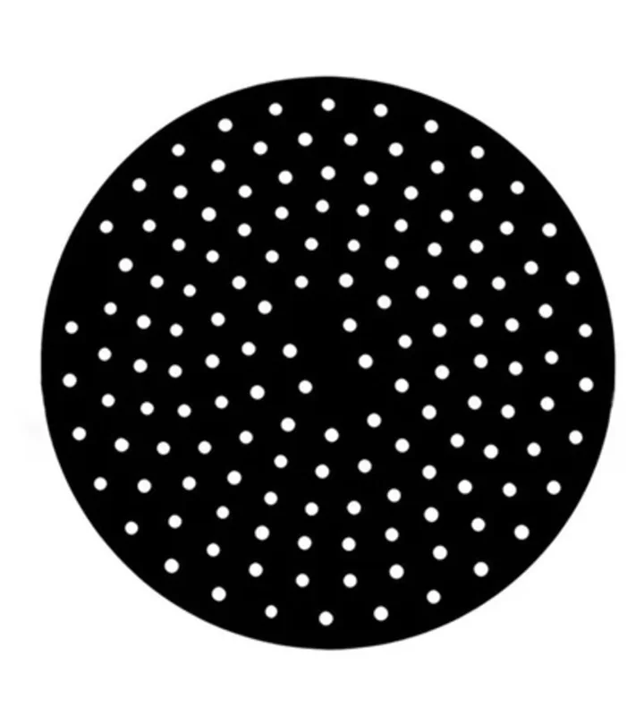 Tapete de Silicone Redondo para Air Fryer Antiaderente Reutilizável – Proteção para Cesto, Fácil Limpeza, Resistente ao Calor, Acessório Prático para Fritadeira Sem Óleo (Redondo)