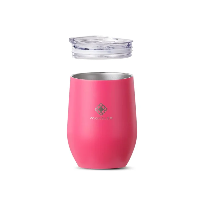 Moncloa | Copo Térmico Candy Cup com Tampa | 350ml | Mantém Bebidas Quentes ou Geladas por Horas | Design Moderno Portátil para Trabalho Academia ou Viagem (Melancia)