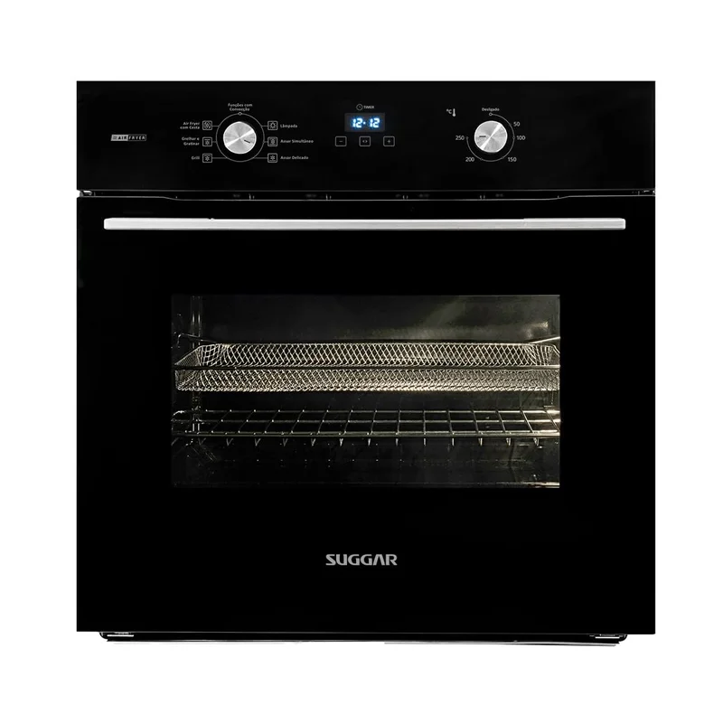 FORNO DE EMBUTIR AIR FRYER 68L PRETO FE6802PT