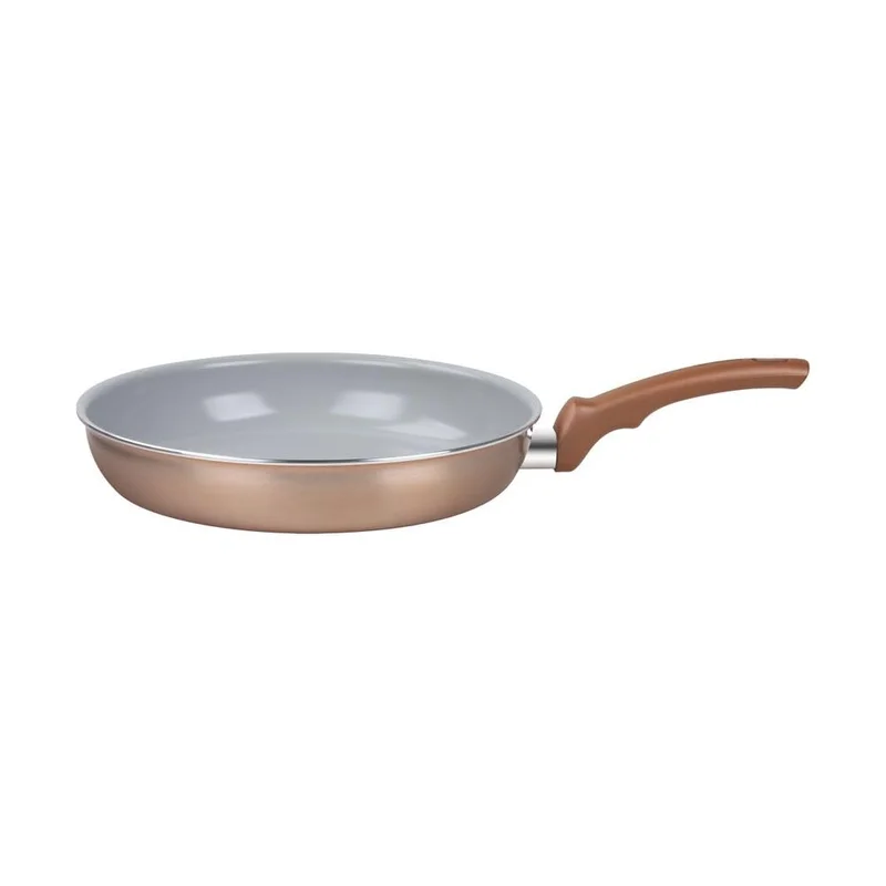 Frigideira 28cm Ceramic Rose Gold com Revestimento Interno Cerâmico, Compatível com Indução, Thermo-Sinal® Exclusivo e Alumínio de Alta Espessura.