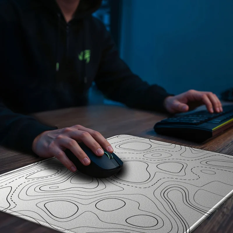 Mouse Pad Gamer Emborrachado Tamanho Especial 40x40cm Tema Abstrato