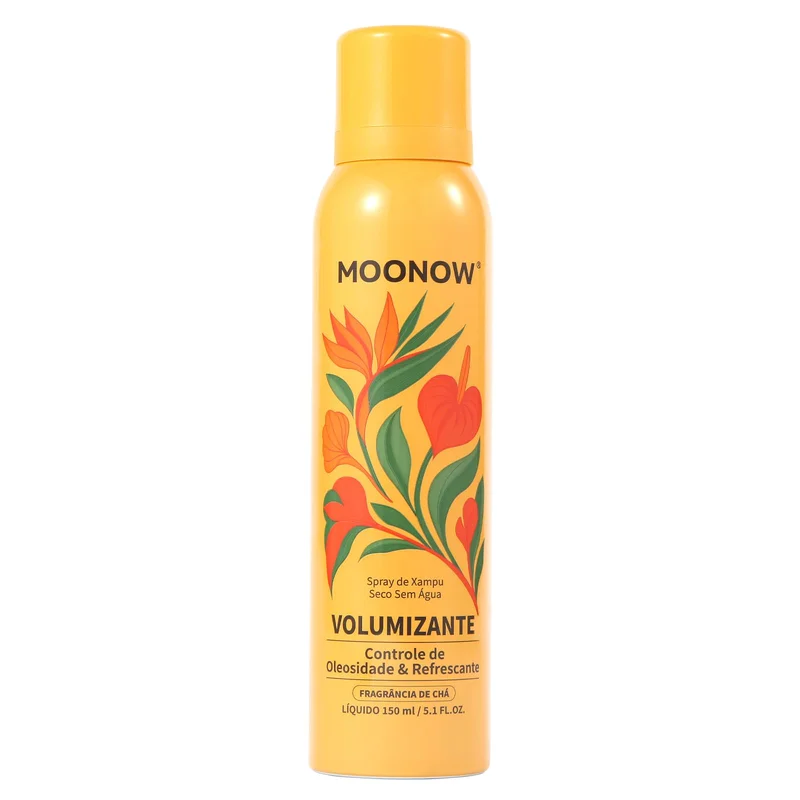 MOONOW Shampoo Seco Volumizante, Spray Sem Água, Controle de Oleosidade, Aroma de Chá Longjing, 100ml (150ML)
