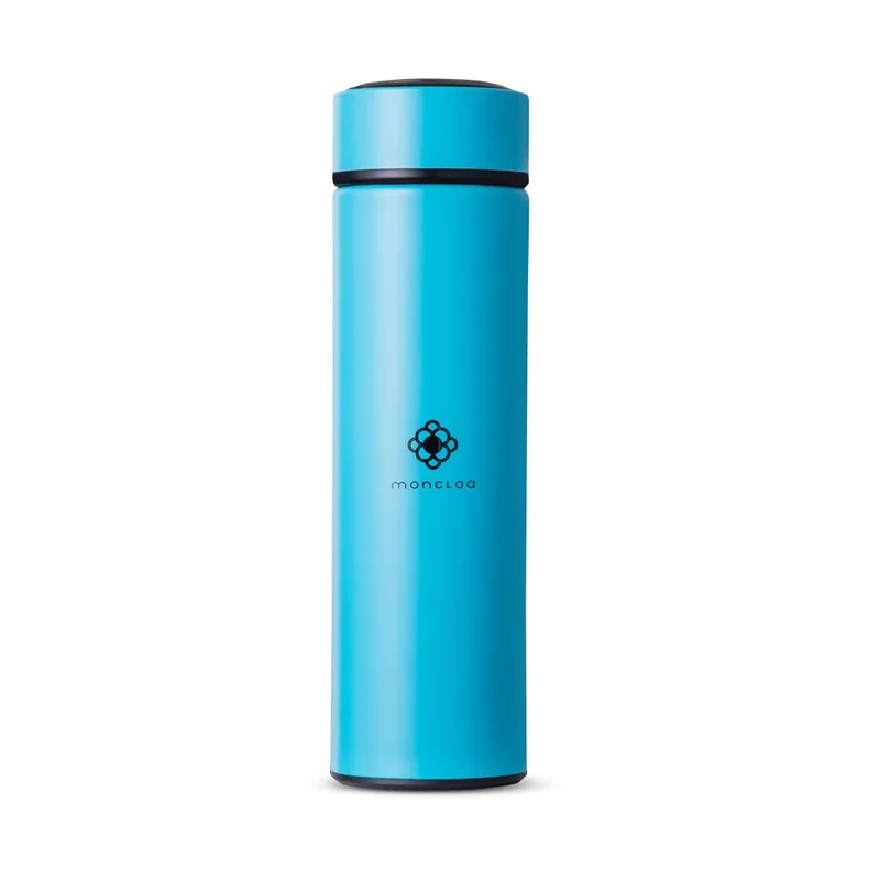 Moncloa Garrafa Térmica com Infusor Cozy Duo Bottle 450ml Azul Céu | Aço Inox com Infusor Removível | Ideal para Chá em Folhas | Conserva Bebidas Quentes ou Geladas