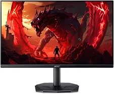 Monitor Gamer Acer Nitro KG0 KG240Y W3biip com Tela LED de 23,8" IPS Anti Reflexo resolução 1920x1080 Full HD 16:9 Inclinação de até 25º 1ms e taxa de atualização de 240Hz
