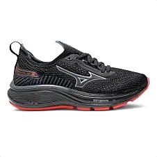 Tênis Mizuno Cool Ride 3 Junior - Preto - Tamanho 28