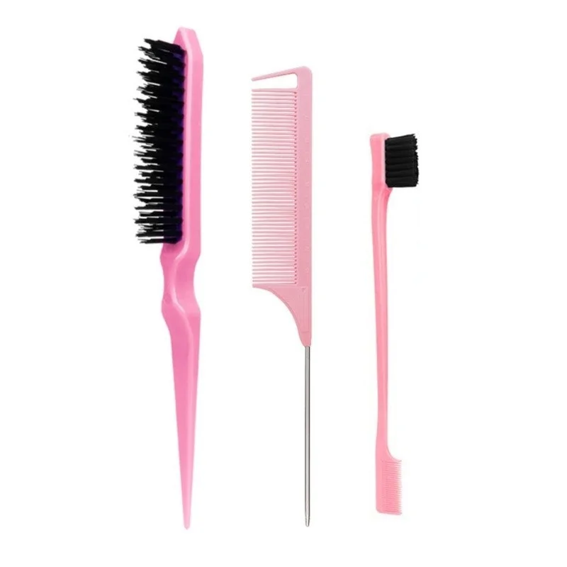 Conjunto De Escova De Cabelo 3/10 Peças Com Pente De Cauda De Mouse-Adição Perfeita À Rotina De Cuidados O