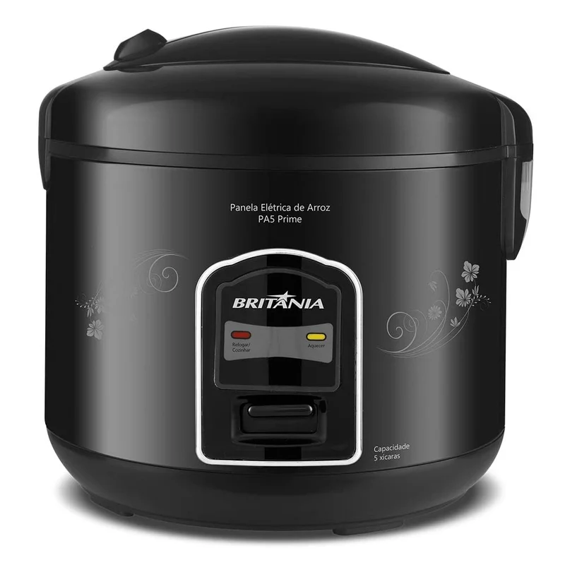 Panela Arroz, PA5 Prime, 400W, Preta, 110v, Britânia | 400W